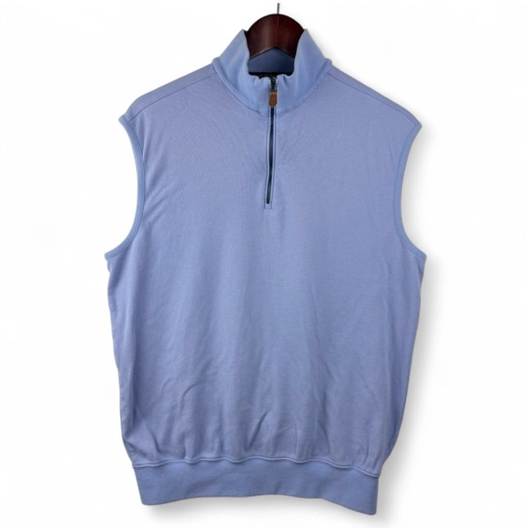 Polo Ralph Lauren Jackets & Blazers - Polo Golf Ralph Lauren Women's 1/4 Zip Athletic Sweater Vest Blue Preppy Medium